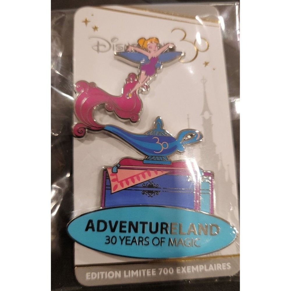 Disney Pin 00014F TINKER BELL GENIE ALADDIN LAMP 30 Disneyland Paris DLP LE 700